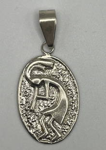 STERLING SILVER KOKOPELLI PENDANT 10.0 GRAMS: STERLING SILVER KOKOPELLI PENDANT 10.0 GRAMS This beautiful Kokopelli pendant is crafted from high-quality sterling silver (Metal: Sterling Silver, Metal Purity: 925, Base Metal: Sterling Silver). The