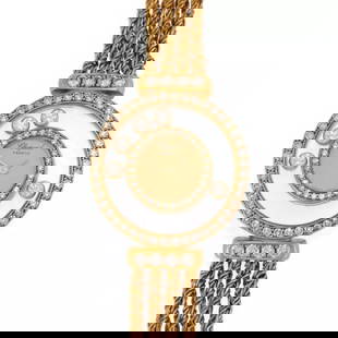 CHOPARD HAPPY DIAMOND 1CT 18K YELLOW GOLD 4 CHAIN LADIES WATCH LIQUIDATION: CHOPARD HAPPY DIAMOND 1CT 18K YELLOW GOLD 4 CHAIN LADIES WATCH LIQUIDATION Chopard Happy Diamond 1ct 18k Yellow Gold 4 Chain Ladies Watch LIQUIDATION Description This is an authentic ladies quartz wri