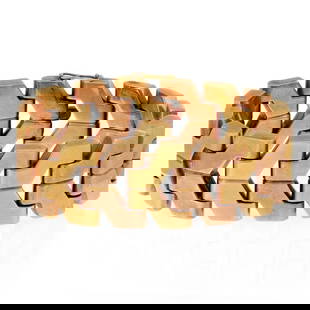 RETRO 14K YELLOW ROSE GOLD FANCY LINK 21MM WIDE BRACELET LIQUIDATION: RETRO 14K YELLOW ROSE GOLD FANCY LINK 21MM WIDE BRACELET LIQUIDATION Retro 14k Yellow Rose Gold Fancy Link 21mm Wide Bracelet LIQUIDATION Description This gorgeous wide open fancy link bracelet is fro