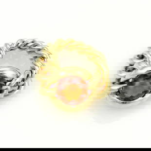 CHANEL YELLOW GOLD 18K 4CT CABOCHON CITRINE CHAIN LINK FLEX BAND RING: CHANEL YELLOW GOLD 18K 4CT CABOCHON CITRINE CHAIN LINK FLEX BAND RING Chanel Yellow Gold 18k 4ct Cabochon Citrine Chain Link Flex Band Ring Description This is a magnificent ring by Chanel, it is