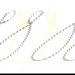 ELEGANT 1.00CT DIAMOND 14K YELLOW GOLD TEARDROP HOOP DANGLE EARRINGS LIQUIDATION: ELEGANT 1.00CT DIAMOND 14K YELLOW GOLD TEARDROP HOOP DANGLE EARRINGS LIQUIDATION Elegant 1.00ct Diamond 14k YellowGold Teardrop Hoop Dangle Earrings LIQUIDATION Description This is an elegant pair of