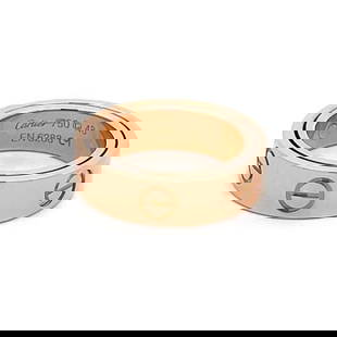 CARTIER LOVE SECRET RING 18K ROSE GOLD 5.5MM BAND SIZE 48-US 4.5: CARTIER LOVE SECRET RING 18K ROSE GOLD 5.5MM BAND SIZE 48-US 4.5 This authentic Cartier piece is finely crafted from 18k rose gold with a fine polished finish. It comes from Cartier's popular SECRET