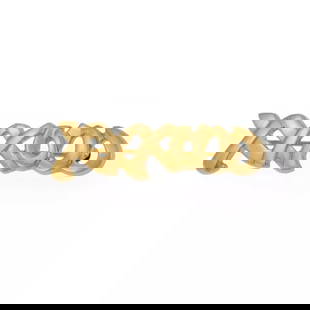 TIFFANY & CO. PICASSO 18K YELLOW GOLD XXOO BROOCH PIN: TIFFANY & CO. PICASSO 18K YELLOW GOLD XXOO BROOCH PIN Tiffany & Co. Picasso 18k Yellow Gold XXOO Brooch Pin Description This lovely authentic pin is from Tiffany & Co. by designer Paloma Picasso from