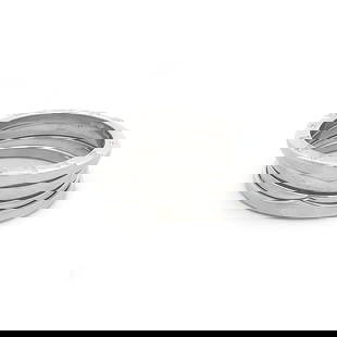 BVLGARI B ZERO.1 GOLD RING 18K WHITE 3 ROW MEN'S SIZE 11: BVLGARI B ZERO.1 GOLD RING 18K WHITE 3 ROW MEN'S SIZE 11 This stunning Bulgari ring is the perfect choice for any special occasion. Crafted in Italy from 18k white gold, this men's ring features a