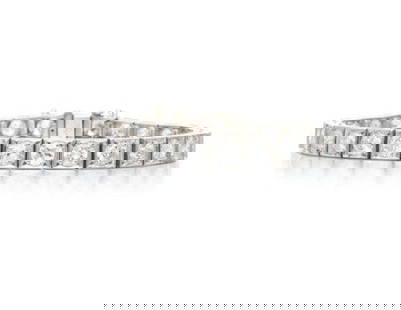 7.91 CARAT OLD EUROPEAN CUT DIAMOND PLATINUM TENNIS BRACELET: 7.91 CARAT OLD EUROPEAN CUT DIAMOND PLATINUM TENNIS BRACELET Title: 7.91 Carat Old European Cut Diamond Platinum Tennis Bracelet Style: Tennis Metal: Platinum Gemstone 1: 7.91 Carat Diamond Number of