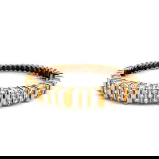 7.50 CARAT ROUND BRILLIANT H VS DIAMOND 18 KARAT YELLOW GOLD BANGLE BRACELET: 7.50 CARAT ROUND BRILLIANT H VS DIAMOND 18 KARAT YELLOW GOLD BANGLE BRACELET Title: 7.50 Carat Round Brilliant H VS Diamond 18 Karat Yellow Gold Bangle Bracelet Style: Bangle Metal: 18 Karat Yellow Go