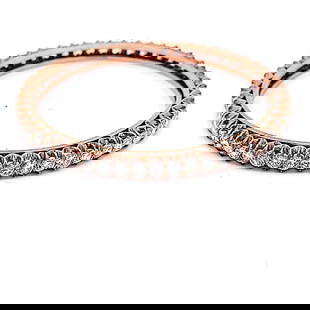 ANTIQUE 8.50 CARAT ROUND BRILLIANT F SI1 DIAMOND ROSE GOLD BANGLE BRACELET: ANTIQUE 8.50 CARAT ROUND BRILLIANT F SI1 DIAMOND ROSE GOLD BANGLE BRACELET Title: 8.50 Carat Round Brilliant F SI1 Diamond Rose Gold Bangle Bracelet Style: Bangle Metal: Rose Gold Gemstone 1: 8.5 Cara