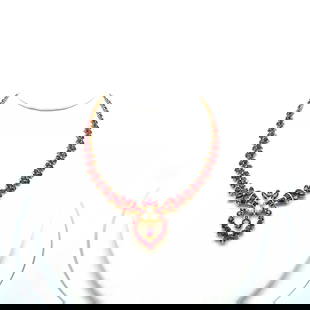 0.75 CARAT DIAMOND AND RUBY 18K YELLOW GOLD GEMS STONE NECKLACE: 0.75 CARAT DIAMOND AND RUBY 18K YELLOW GOLD GEMS STONE NECKLACE Title: 0.75 Carat Round Brilliant F VS1 Diamond 18 Karat Yellow Gold Gems Stone Necklace Style: Gems Stone Metal: 18 Karat Yellow Gold G