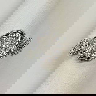 JOHN HARDY STERLING SILVER RING WITH 18K GOLD AND DIAMONDS SIZE: 6: JOHN HARDY STERLING SILVER RING WITH 18K GOLD AND DIAMONDS SIZE: 6 John Hardy Sterling Silver Ring with 18K Gold and Diamonds Size: 6 You are bidding on a John Hardy Sterling Silver Ring with 18K Gold