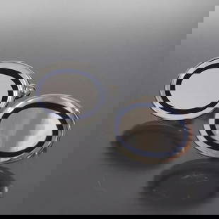 TIFFANY & CO. NAVY OVAL LINE CUFFLINKS SV925 NEWLY POLISHED CUFF BUTTONS: TIFFANY & CO. NAVY OVAL LINE CUFFLINKS SV925 NEWLY POLISHED CUFF BUTTONS 5698A Style : Cufflinks Size & Length (Approx.) : 2.1x1.7cm Material : Silver 925 Main Stone : None Total weight (Approx.) : 11