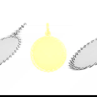NEW 14K YELLOW GOLD ENGRAVABLE PLAIN PENDANT 14K YELLOW GOLD NEW ENGRAVABLE PLAIN PENDANT WEIGHT: 1g: NEW 14K YELLOW GOLD ENGRAVABLE PLAIN PENDANT 14K YELLOW GOLD NEW ENGRAVABLE PLAIN PENDANT WEIGHT: 1g
