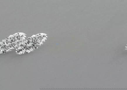 LOOSE NATURAL UNTREATED DIAMONDS Sale is for 2 round cut natural untreated earth mined diamond Sale: LOOSE NATURAL UNTREATED DIAMONDS Sale is for 2 round cut natural untreated earth mined diamond Sale is for a matching pair Diamonds measures 2.8mm in diameter Diamonds are full cut Diamonds are G colo