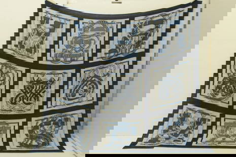 AUTHENTIC HERMES CASHMERE SCARF LETTER BOXES LOOPING TASSELS BLUE 100CM WRAP: AUTHENTIC HERMES CASHMERE SCARF LETTER BOXES LOOPING TASSELS BLUE 100CM WRAP Letter Boxes Looping Tassels Height & Width: 100cm (39.3 inches) 70% Cashmere, 30% Silk Blue Medium Shawl Scarf Female, Lad