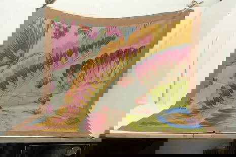 AUTHENTIC HERMES BRAZIL SURTIENT DIP DYE SILK SCARF 90CM PINK TAN FEATHERS: AUTHENTIC HERMES BRAZIL SURTIENT DIP DYE SILK SCARF 90CM PINK TAN FEATHERS Hermes Surtient Brazil Dip Dye Manufactured: France Womens, Female, Ladies Height & Width: 90cm (35.4 inches) Feathers Scarf