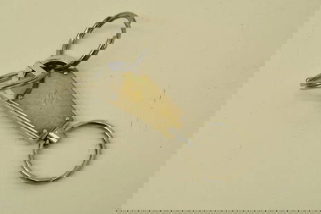 AUTHENTIC TIFFANY & CO. STERLING SILVER 925 KEYCHAIN DOUBLE RING ACCESSORY CHARM: Authentic Tiffany & Co. Sterling Silver 925 Keychain Double Ring Accessory Charm Tiffany & Co. Vintage, Classic Double Ring, Keychain, Key Ring Sterling Silver 925, Stainless Steel (patented metal) Le