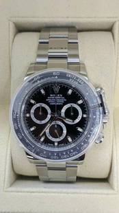 2017 ROLEX COSMOGRAPH DAYTONA 116500LN STEEL AUTOMATIC WATCH - COMPLETE - NEW: 2017 ROLEX COSMOGRAPH DAYTONA 116500LN STEEL AUTOMATIC WATCH - COMPLETE - NEW 2017 Rolex Oyster Perpetual Cosmograph Daytona Stainless Steel Automatic Watch Reference - 116500LN or 116500LN bk Case Si