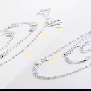 IPPOLITA CHIMERA STERLING 18K GOLD BEZEL HAMMER DIAMOND STARDUST NECKLACE 37": IPPOLITA CHIMERA STERLING 18K YELLOW GOLD DIAMOND LONG STATION NECKLACE 37" IPPOLITA Chimera Collection Sterling Silver & 18K Yellow Gold Diamond & Hammered Disc Stardust Paparaz Station Long Necklace