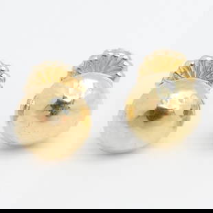 IPPOLITA CLASSICO 18K YELLOW GOLD HAMMERED DOME PINBALL STUD EARRINGS: IPPOLITA CLASSICO 18K YELLOW GOLD SMALL HAMMERED PINBALL DOME STUD EARRINGS IPPOLITA Classico Collection 18K Yellow Gold Small Hammered Pinball Dome Stud Earrings Width - 11mm (.43") Depth - 5.5mm Sty