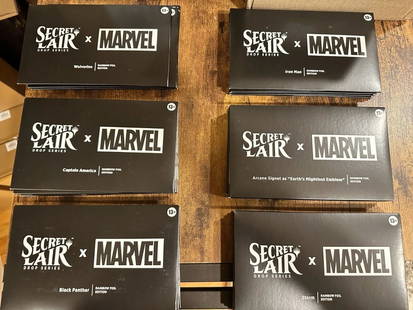 MAGIC THE GATHERING SECRET LAIR X MARVEL THE ASTONISHING FOIL BUNDLE WITH PROMO: MAGIC THE GATHERING SECRET LAIR X MARVEL THE ASTONISHING FOIL BUNDLE WITH PROMO Magic The Gathering Secret Lair x Marvel The Astonishing Foil Bundle With Promo 1x Secret Lair x Marvel’s Iron Man Foi