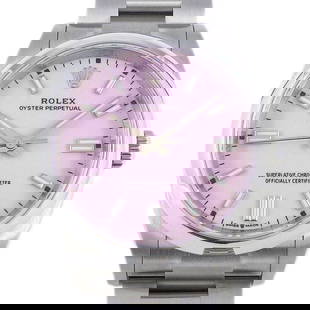 ROLEX OYSTER PERPETUAL 36 126000 RANDOM SERIAL LADIES WATCH: ROLEX OYSTER PERPETUAL 36 126000 RANDOM SERIAL LADIES WATCH Item Description Brand name ROLEX Product name Oyster Perpetual 36 126000 Random serial Roulette stamp Candy pink dial Luminous hands/index