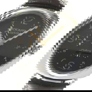 PANERAI PAM00391 RADIOMIR 10 DAYS GMT MEN'S WATCH: PANERAI PAM00391 RADIOMIR 10 DAYS GMT MEN'S WATCH Item Description condition rank Body rank AB Belt trunk B Product condition glass in good condition Case: slight scratches, small dents Bezel slight s