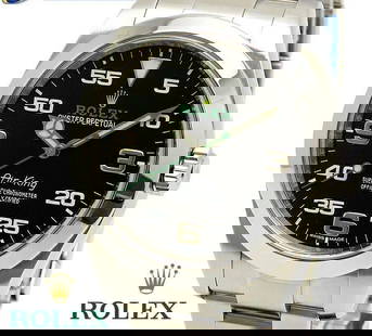 ROLEX OYSTER PERPETUAL AIR KING 116900 CAL.3135 MEN'S WATCH: ROLEX OYSTER PERPETUAL AIR KING 116900 CAL.3135 MEN'S WATCH Item Description Product name: Rolex Oyster Perpetual Air King Model number: 116900 Caliber: Cal.3135 Case material: SS Belt: Buckle: SS Dia