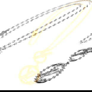 LOUIS VUITTON NECKLACE PENDANT LV CIRCLE GOLD GP M00598 AUTHENTIC: LOUIS VUITTON Necklace Pendant LV Circle Gold GP M00598 authentic Description [Condition] A Some damages from normal use, but the condition is relatively good. [Size]Chain L 17.7"(45cm) /Top W 0.79"(2