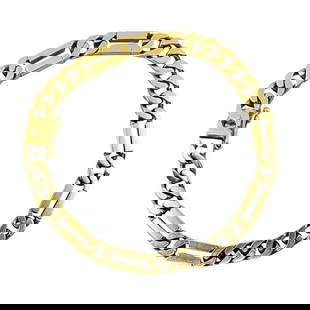 VINTAGE 14K GOLD CHAIN BRACELET CURBLINK: DESIGNER: Unknown CIRCA: 1990’s MATERIALS: 14k Gold WEIGHT: 23.4 Grams MEASUREMENTS: 8" x 1/4" HALLMARKS: 14K ITEM DETAILS: Vintage 14k Gold Chain Bracelet Curblink A vintage 14k gold chain bracelet