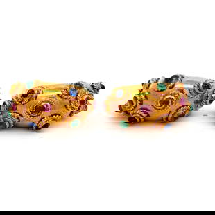3.00 CARAT EMERALD RUBY SAPPHIRE 18 KARAT YELLOW GOLD CLIP ON EARRINGS: 3.00 CARAT EMERALD RUBY SAPPHIRE 18 KARAT YELLOW GOLD CLIP ON EARRINGS PRODUCT DESCRIPTION Title: 1.00 Carat Emerald 1.00 Carat Ruby 1.00 Carat Sapphire 18 Karat Yellow Gold Clip On Earrings Style: Cl