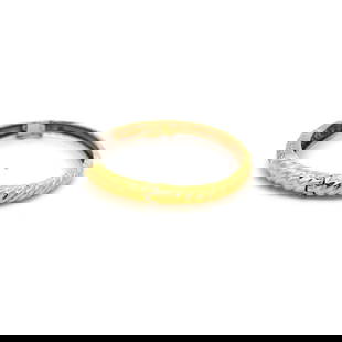 2.00 CARAT ROUND BRILLIANT G VS2 DIAMOND 18 KARAT TWO TONE GOLD BANGLE BRACELET: 2.00 CARAT ROUND BRILLIANT G VS2 DIAMOND 18 KARAT TWO TONE GOLD BANGLE BRACELET PRODUCT DESCRIPTION Title: 2.00 Carat Round Brilliant G VS2 Diamond 18 Karat Two Tone Gold Bangle Bracelet Style: Bangle