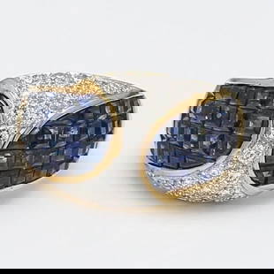 2.00 CARAT SAPPHIRE 0.48 CARAT ROUND BRILLIANT DIAMOND 18K YG COCKTAIL RING: 2.00 CARAT SAPPHIRE 0.48 CARAT ROUND BRILLIANT DIAMOND 18K YG COCKTAIL RING PRODUCT DESCRIPTION Title: 2.00 Carat Princess Cut Sapphire 0.48 Carat Round Brilliant I VS2 Diamond 18 Karat Yellow Gold Co