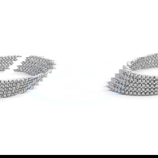 VINTAGE 25.00 GRAMS 18 KARAT WHITE GOLD BANGLE BRACELET: VINTAGE 25.00 GRAMS 18 KARAT WHITE GOLD BANGLE BRACELET PRODUCT DESCRIPTION Title: 18 Karat White Gold Bangle Bracelet Style: Bangle Metal: 18 Karat White Gold Dimension: 6.25*0.49*0.10IN Weight: 25 G
