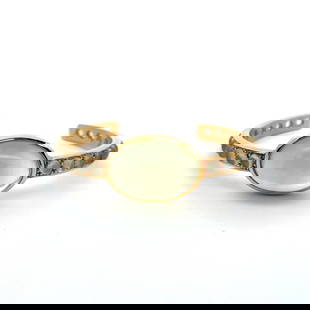 VINTAGE 26.40 GRAMS MOONSTONE 18K YELLOW GOLD CUFF BRACELET: VINTAGE 26.40 GRAMS MOONSTONE 18K YELLOW GOLD CUFF BRACELET Vintage 26.40 Grams Moonstone 18 Karat Yellow Gold Cuff Bracelet 18k Details Department Unisex Adults Main Stone No Stone Metal<b