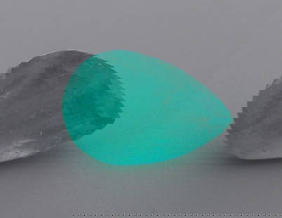 5.10ct NATURAL COLOMBIAN GREEN EMERALD PEAR SHAPE 14x9: LOOSE NATURAL COLOMBIAN EMERALD Sale is for 1 natural green Emerald 5.10ct Measures 14x9.2mm  Pear Shape Please refer to pics for clarity and condition.