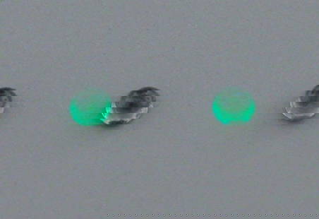 3.5mm ROUND MATCHING PAIR CABOCHON COLOMBIAN EMERALD: Sale is for 2 round cabochon natural Colombian Emeralds Matching pair Emeralds measures 3.5mm in diameter Natural New, never used before
