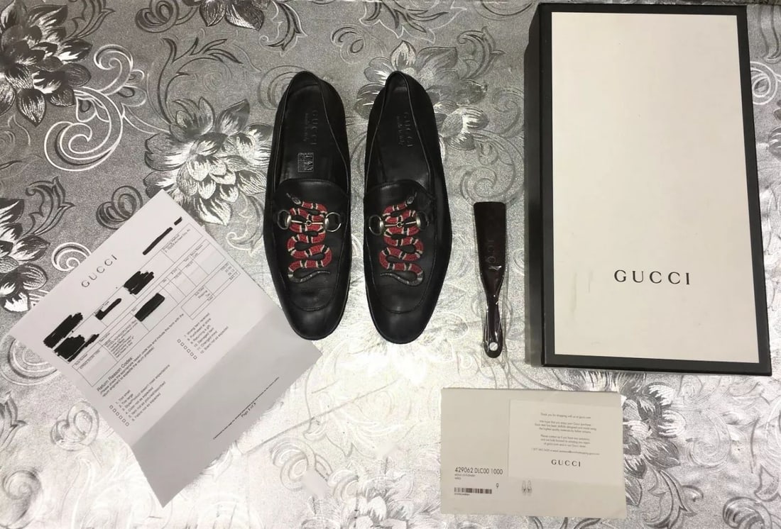 Gucci Mocassino Pelle Mors. Met. Suola Cuoio Vit.