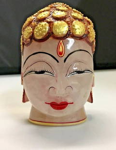 CUSTOM HAND MADE GENUINE AMETHYST GOLD PLATED BUDDHA (MADE IN INDIA): CUSTOM HAND MADE GENUINE AMETHYST GOLD PLATED BUDDHA (MADE IN INDIA) Custom Hand Made Genuine Amethyst Gold Plated Buddha (Made in India) You are bidding on a Custom Hand Made Genuine Amethyst Gold Pl