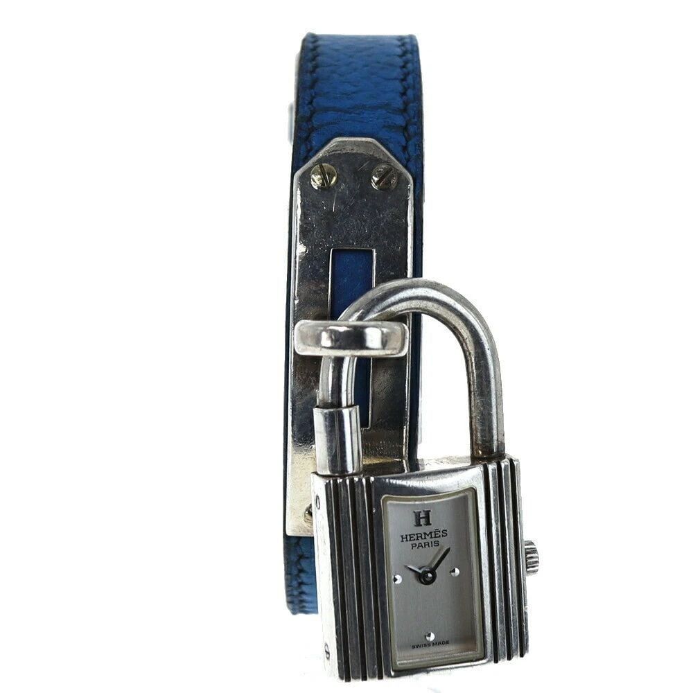 HERMES KELLY WATCH LADIES WATCH: HERMES KELLY WATCH LADIES WATCH HERMES KELLY WATCH LADIES WATCH Item Description Brand: HERMES Model: None Product name: Kelly Watch Material: Case: Ag925/Silver 925 Bracelet: Leather Dial: Silver Siz