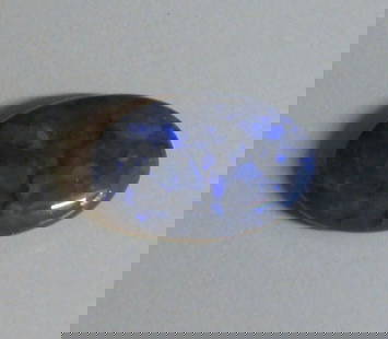 7.13ct LOOSE OVAL CABOCHON NATURAL BLACK OPAL AUSTRALIA: 7.13ct NATURAL BLACK OPAL Natural Untreated black opal Australian Lightening ridge black opal 7.13ct Measures 17.4mm x 12.5mm x 5.4mm Black opal with blue color Diamonds & gemstones: