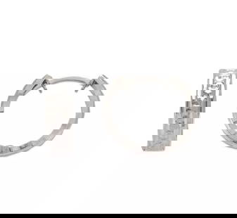 NEW 14K WHITE GOLD 11mm DIAMOND CUT HUGGIE EARRINGS: NEW 14K WHITE GOLD 11mm DIAMOND CUT HUGGIE EARRINGS 14K White Gold Approx. 12x11mm High Polished/Diamond Cut Available in Yellow Gold Weight: 1.0 Grams
