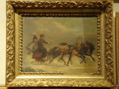 FRAMED 19THC RUSSIA GENERAL PAINTING ADOLF & JOSEF CHARLEMAGNE: FRAMED 19THC RUSSIA GENERAL PAINTING ADOLF & JOSEF CHARLEMAGNE Last Call!!! Last Chance, Liquidation Clearance!!! The Following Item we are offering is An Outstanding 19th Century Museum Quality Origi