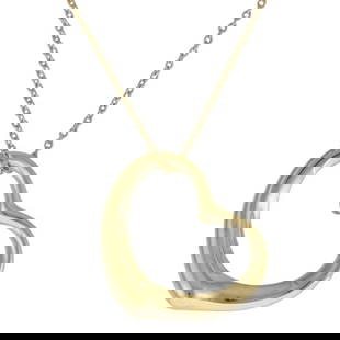 TIFFANY & CO. OPEN HEART K18 YELLOW GOLD L:42CM NECKLACE PRE OWNED: TIFFANY & CO. OPEN HEART K18 YELLOW GOLD L:42CM NECKLACE PRE OWNED [U0314]br>TIFFANY & CO. OPEN HEART K18 YELLOW GOLD L:42CM NECKLACE PRE OWNED [U0314]br>Item Description Description of Item brand TIF