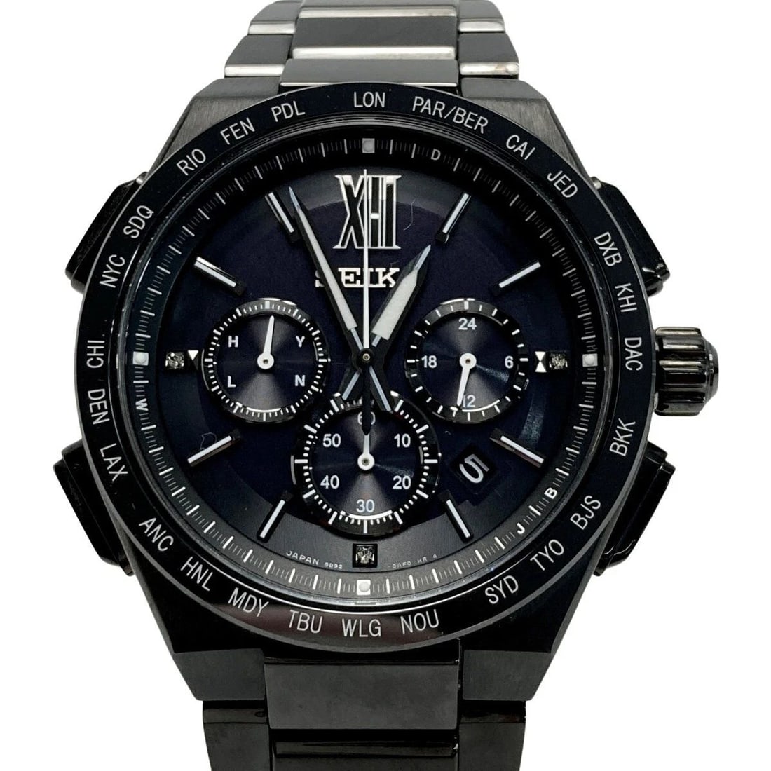 時計 Seiko pilot chronograph 200m 7T62-0EB0 Seiko 7T62-0EB0 Flightmaster Chronograph Tachymeter Mens
