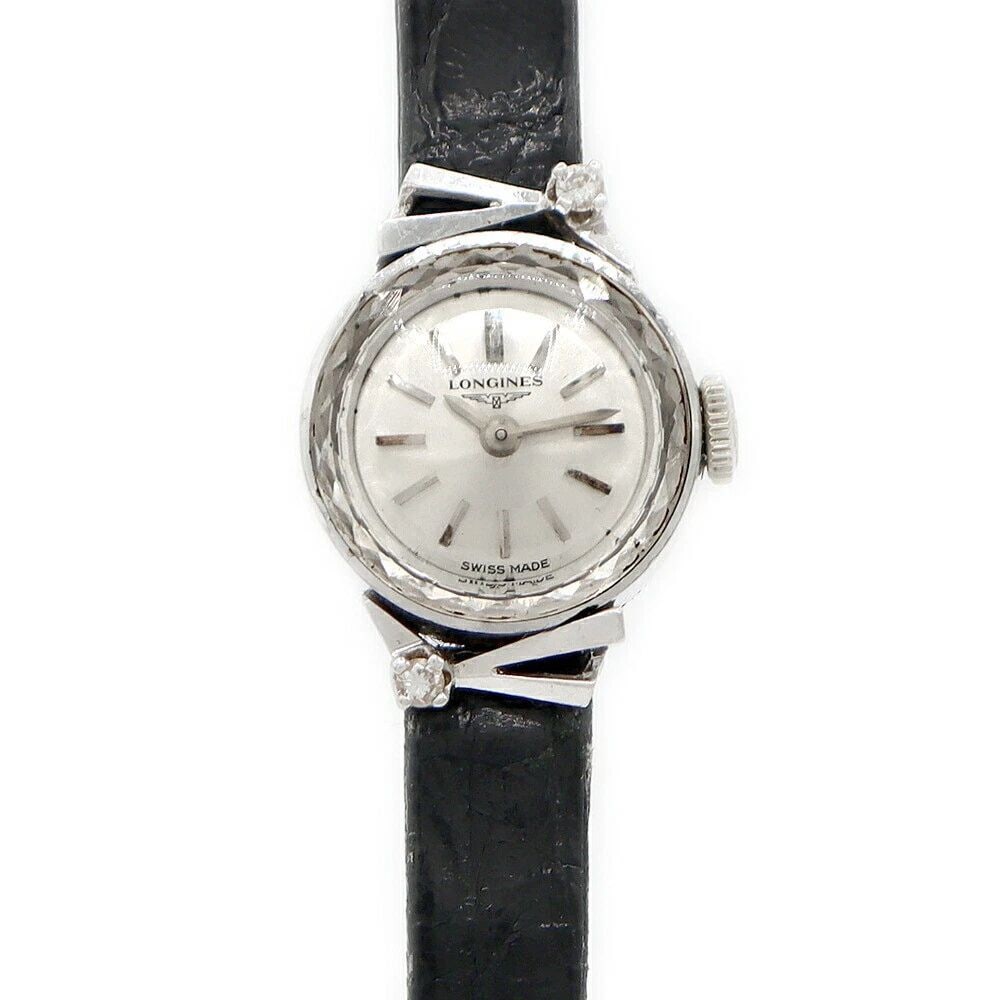 LONGINES CAL.410 LADIES WATCH: LONGINES CAL.410 LADIES WATCH FROM JAPAN G0601br>LONGINES CAL.410 LADIES WATCH FROM JAPAN G0601br>Item Description Brand: LONGINES Model: Cal. 410 Serial No: 14****** Color/Material: K14WG Silver dial