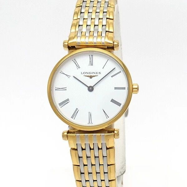 LONGINES LA GRAND CLASSIC DE LONGINES (GRAND CLASSIC) LADIES WATCH G1206: LONGINES LA GRAND CLASSIC DE LONGINES (GRAND CLASSIC) LADIES WATCH G1206br>Item Description Condition Used A rank Material/Color SS/GP (Yellow PVD) Size Face diameter 24mm (excluding crown) Arm circum