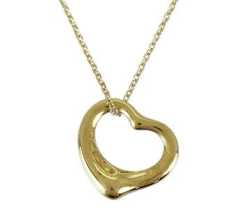 TIFFANY & CO. OPEN HEART K18 YELLOW GOLD 40CM LENGTH NECKLACE PRE OWNED: TIFFANY & CO. OPEN HEART K18 YELLOW GOLD 40CM LENGTH NECKLACE PRE OWNED [B0716]br>TIFFANY & CO. OPEN HEART K18 YELLOW GOLD 40CM LENGTH NECKLACE PRE OWNED [B0716]br>Item Description Product name Tiffan