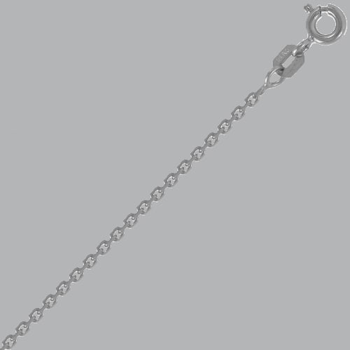 NEW 14K WHITE GOLD CABLE CHAIN NECKLACE (1 of 2)