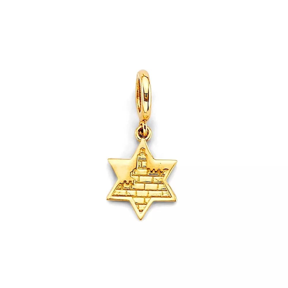 NEW 14K YELLOW GOLD STAR OF DAVID CHARM FOR MIX&MATCH BRACELET: NEW 14K YELLOW GOLD STAR OF DAVID CHARM FOR MIX&MATCH BRACELET 14K YELLOW GOLD NEW STAR OF DAVID CHARM FOR MIX&MATCH BRACELET WEIGHT: 0.9 g