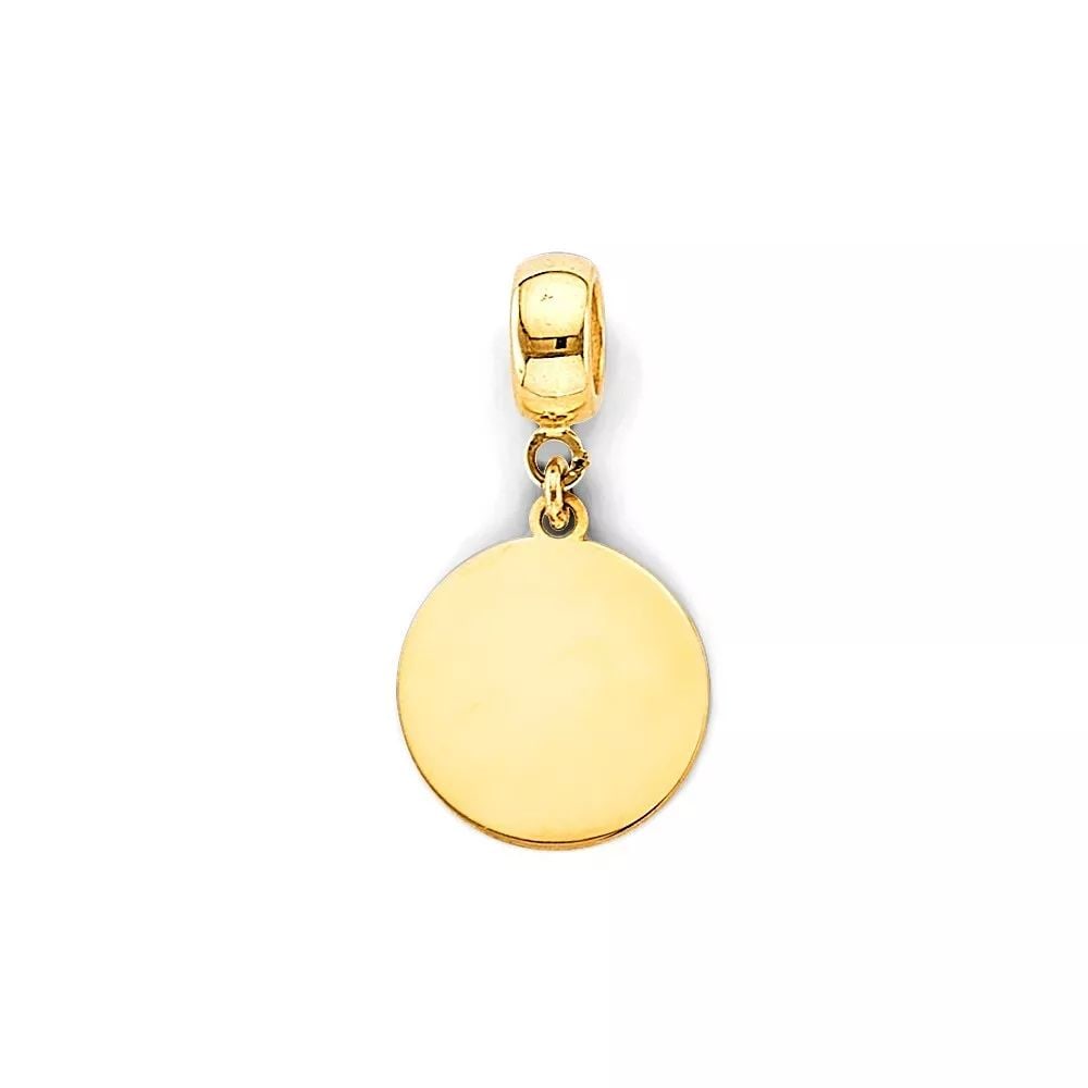 NEW 14K YELLOW GOLD PLAIN ENGRAVABLE CHRM CHARM FOR MIX&MATCH BRACELET: NEW 14K YELLOW GOLD PLAIN ENGRAVABLE CHRM CHARM FOR MIX&MATCH BRACELET 14K YELLOW GOLD NEW PLAIN ENGRAVABLE CHRM CHARM FOR MIX&MATCH BRACELET WEIGHT: 0.9 g