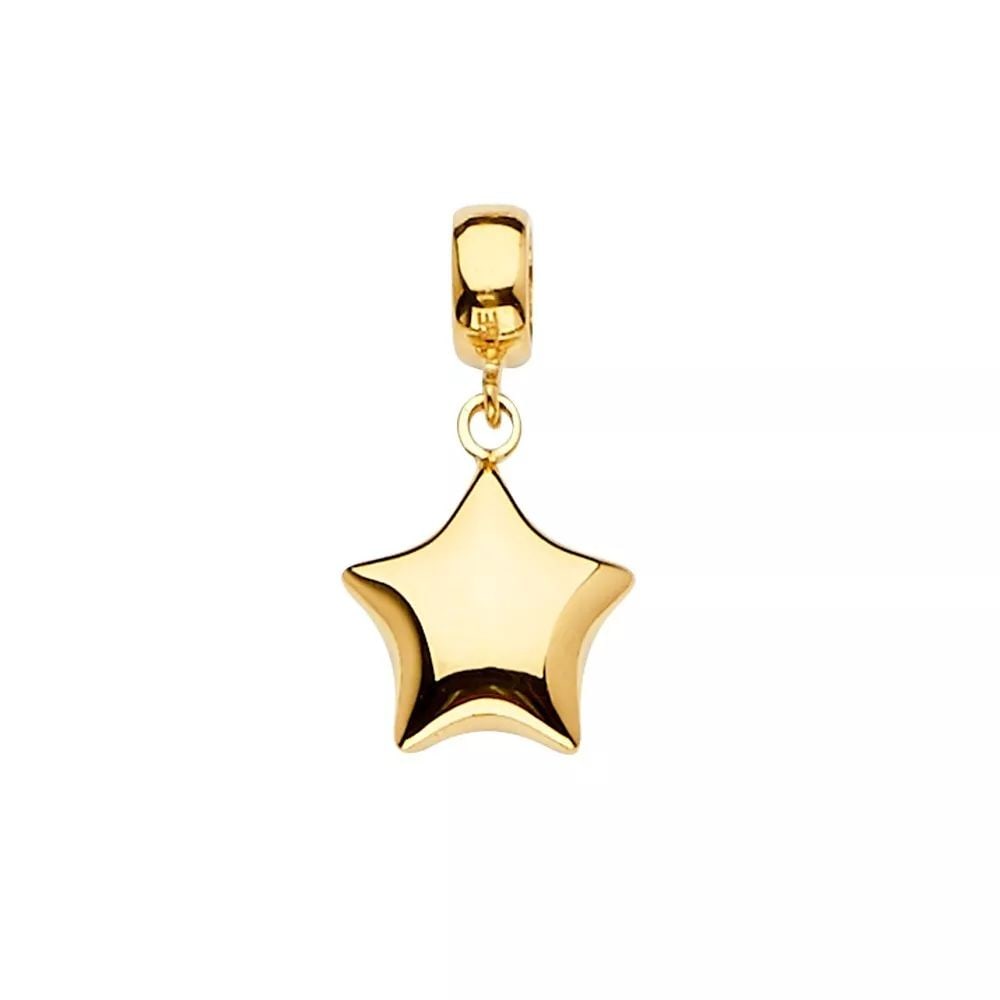 NEW 14K YELLOW GOLD STAR CHARM FOR MIX&MATCH BRACELET: NEW 14K YELLOW GOLD STAR CHARM FOR MIX&MATCH BRACELET 14K YELLOW GOLD NEW STAR CHARM FOR MIX&MATCH BRACELET WEIGHT: 1 g